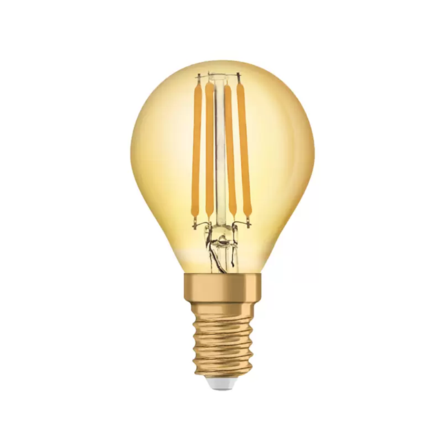 Radium LED 2.5W Gold Drop Lamp 824 Filament E14 Radium LED 2.5W Gold Drop Lamp 824 Filament E14